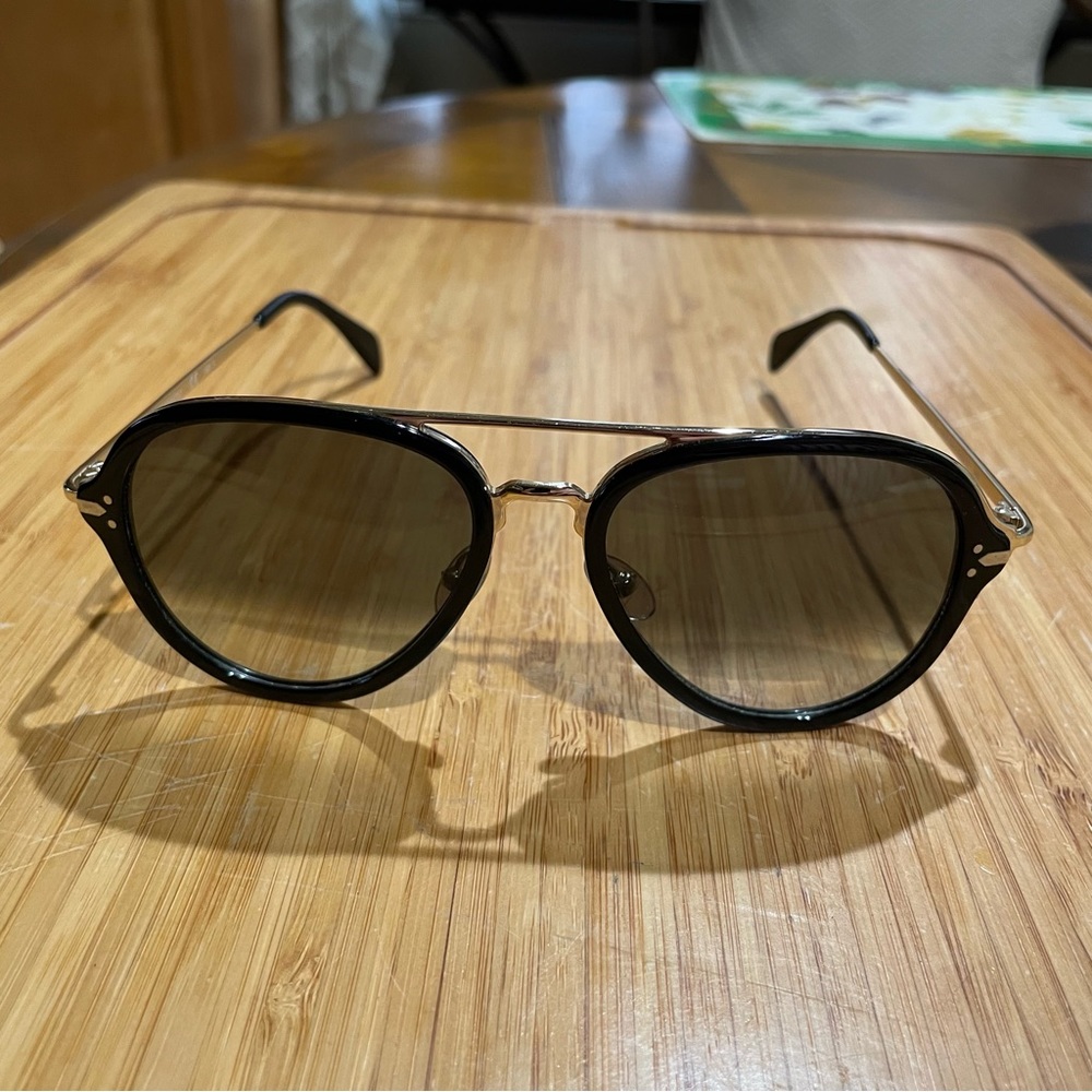 Celine Aviator sunglasses. Polarized ombré lenses.